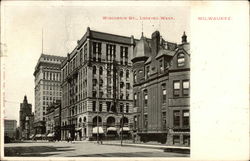 Wisconsin Street, Looking West Postcard