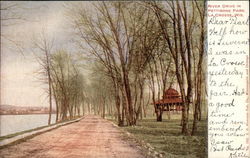 River Drive in Pettibone Park La Crosse, WI Postcard Postcard