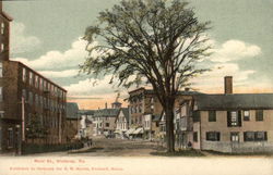 Main Street Winthrop, ME Postcard Postcard