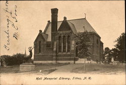 Hall Memorial Library Postcard
