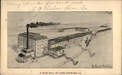 A Rice Mill Lake Charles, LA Postcard Postcard