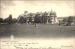 The Lake Side Hotel Eagles Mere, PA Postcard Postcard