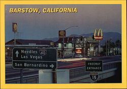 View of Freeway Barstow California