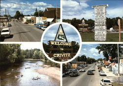 Welcome to Crivitz, With Views of Streets and Swimming Hole Wisconsin