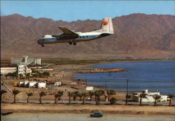 Arkia's Jet-Prop Herald Over Eilat Aircraft