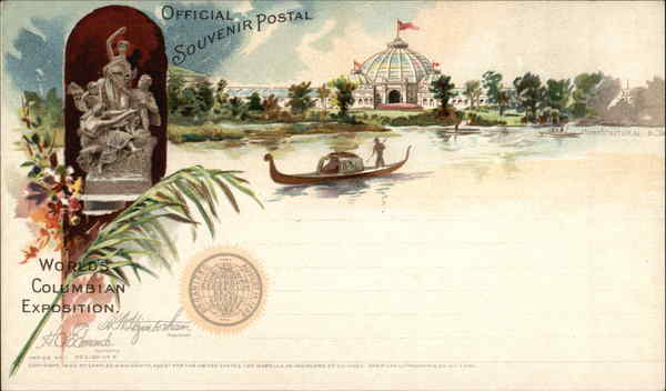 Official Souvenir Postal, World's Columbian Exposition