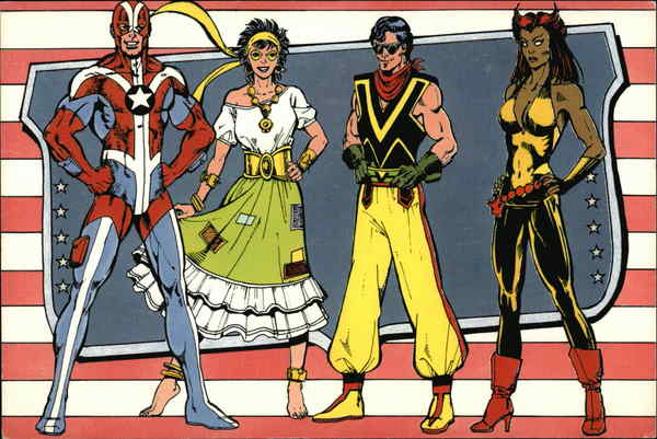 Vixen, Vibe, Gypsy, and Commander Steel 1984 Cartoons