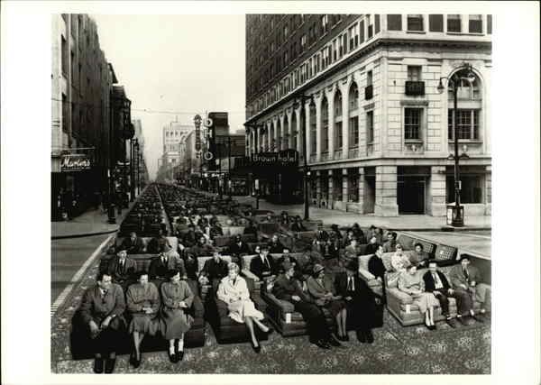 Furniture at Fourth and Broadway Louisville Kentucky
