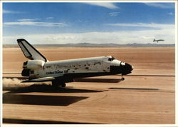 Dryden Flight Research Center The Orbiter Columbia Successfully Lands Postcard