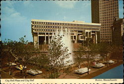 City Hall Plaza and City Hall Postcard