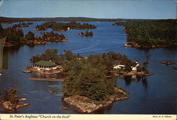 St. Peter's Anglican "Church on the Rock" Postcard