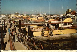 Fishing Fleet Docks Westport, WA Postcard Postcard