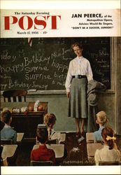 The School Teacher Postcard