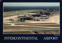 Intercontinental Airport Houston, TX Postcard Postcard