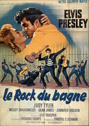 Elvis Presley - Le Rock du Bagne Postcard
