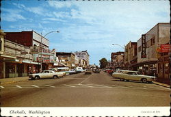 Street Scene Chehalis, WA Postcard Postcard