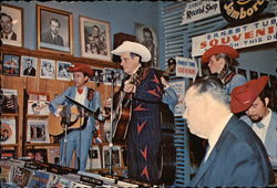 Ernest Tubb and his Famous Texas Troubadours Perform on the Mid-Night Jamboree Postcard