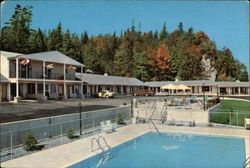 Belle Isle Motel Saint Ignace, MI Postcard Postcard