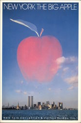 New York, The Big Apple Postcard