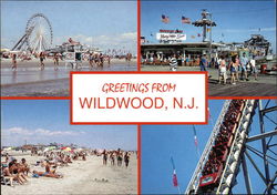 Greetings from Wildwood New Jersey Postcard Postcard