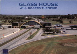 Glass House, Will Rogers Turnpike Postcard