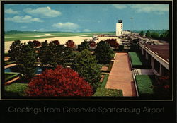 Greeting From Greenville-Spartanburg Airport Postcard