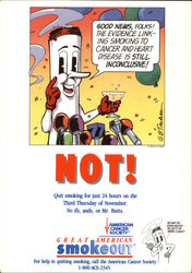 Great American SmokeOut - Mr. Butts Postcard