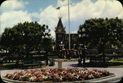The Santa Fe-Disneyland Railroad Postcard