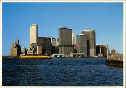 Staten Island Ferry leaving Battery Park Postcard