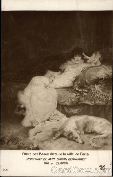 Portrait de Mme. Sarah Bernhardt by J. Clairin Art