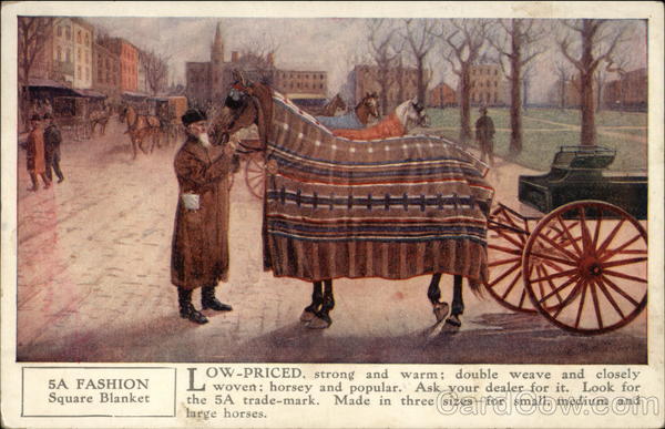 5A Fashion Square Blanket Advertising