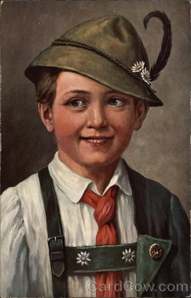 Portrait of Boy in Austrian Attire Boys
