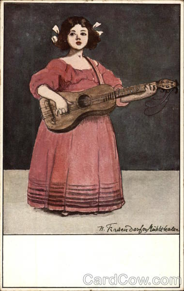 Young Girl playing Guitar Girls