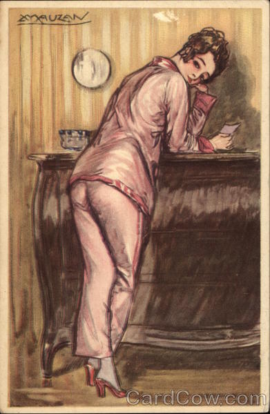 Provocative Mauzan Italian card Women