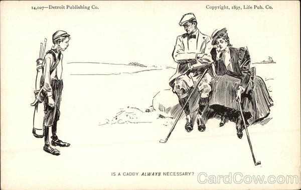 Is a Caddy Always Necessary? Charles Dana Gibson Golf
