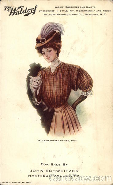 The Waldorf Fall and Winter Syles, 1907 Advertising