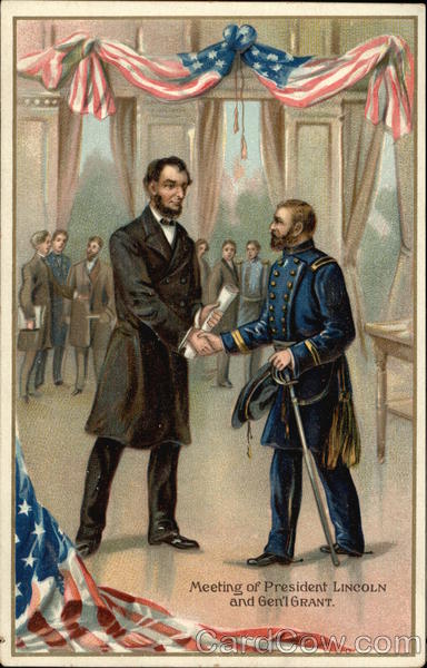 Meeting of President Lincoln and General Grant President's Day