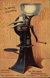 De Laval Cream Separator - The World's Standard Postcard