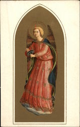 Angel Wearing Rose & Blue Robes Postcard