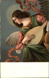 Angelo che Suona la Viola Postcard