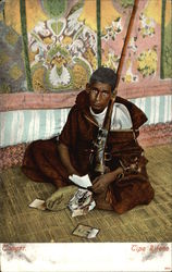 Morrocan Man holding Rifle Arab Postcard Postcard