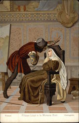 Filippe Lippi e la Monaca Buti Postcard