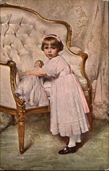 Portrait of Marie-Therese Devoto Girls Postcard Postcard