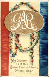 GAR, My County 'tis of Thee, Sweet Land of Liberty Of Thee I Sing Ellen Clapsaddle Postcard Postcard