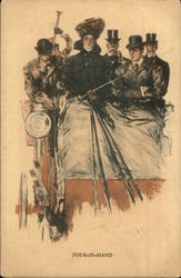 Four-in-Hand Harrison Fisher Postcard Postcard