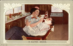 A Close Shave Postcard