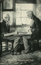 Checkers - A Critical Point, A Couple of Maine Yanks Postcard
