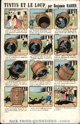 Comic: TinTin Et Le Loup, par Benjamin Rabier Postcard