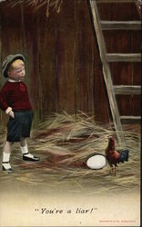 You're a Liar! Postcard