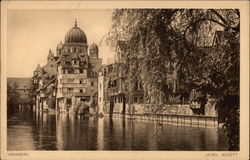 Scenic Canal in Nuremburg Judaica Postcard Postcard